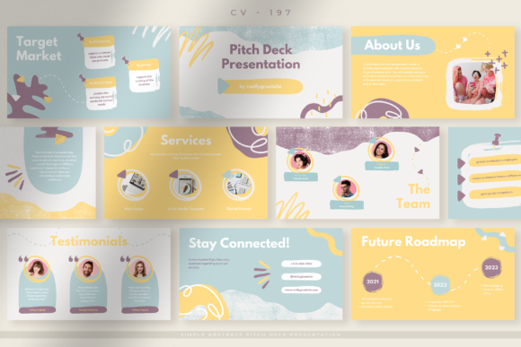 Download Simple Abstract Pitch Deck Presentation - Simple Collection