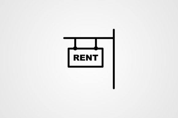 Download Vector Rent Line Icon Design - Rent Collection
