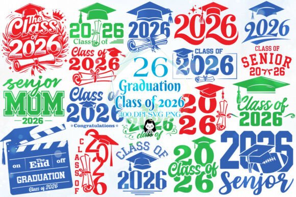 Download Graduation Class of 2026 SVG PNG - Class Collection