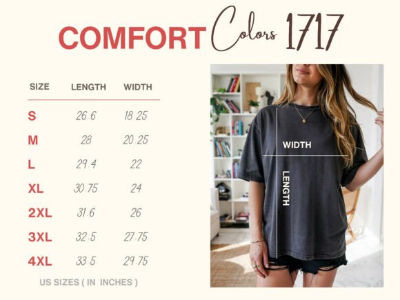 Download Comfort Colors Size Chart &amp; Size Guide - Chart Collection
