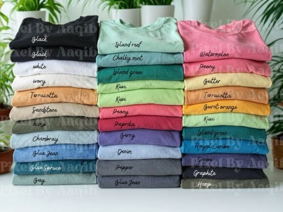 Download Comfort Colors C1717 T Shirt Color Chart - Chart Collection
