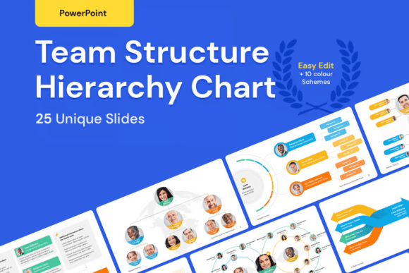 Download Team Structure Hierarchy Chart PowerPoin - Chart Collection