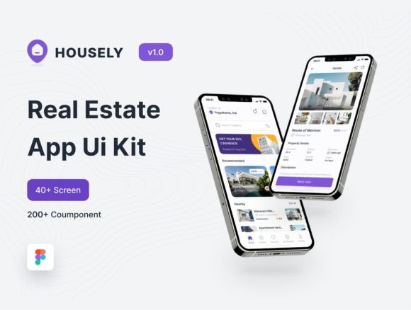 Download Housely - Rent Real Estate App Ui Kit - Rent Collection