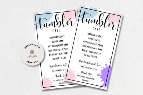 Download Tumbler Care Card for Small Business - Premium Resources