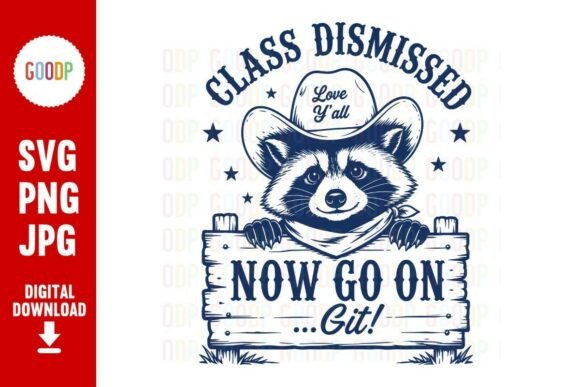 Download Raccoon Teacher Class Dismissed Png - Class Collection