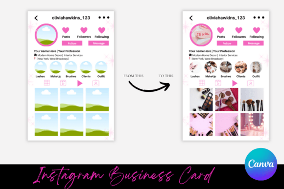 Download Instagram Business Cards Template - Business Collection